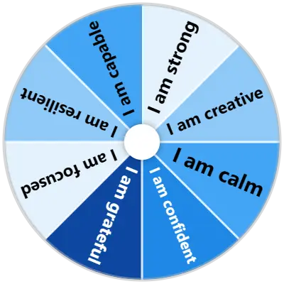 Daily Affirmation Spinner
