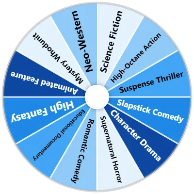 Cinematic Film Genres Spinner