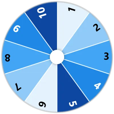 D10 (10-Sided Die) Wheel