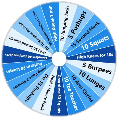 Fitness Challenges Spinner