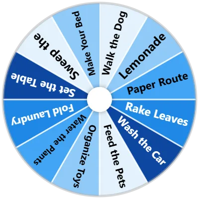 Kids' Chores & Jobs Spinner