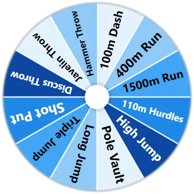 Track & Field Events Spinner