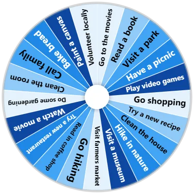 Weekend Activity Spinner