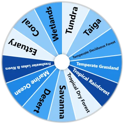 Earth's Biomes Spinner