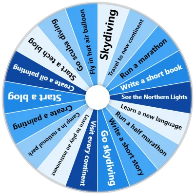 Bucket List Spinner