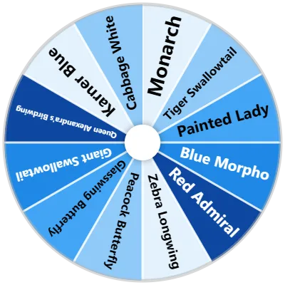 Butterfly Species Spinner
