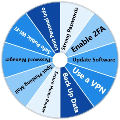 Cybersecurity Habits Spinner
