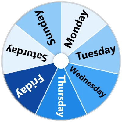 Day of the Week Spinner