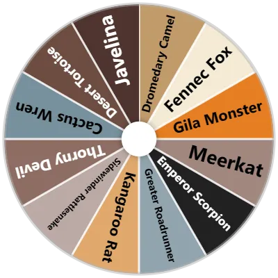 Desert Animals Spinner