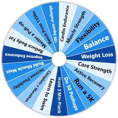 Fitness Goal Spinner