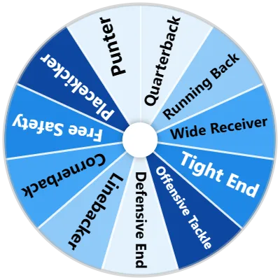 American Football Positions Spinner