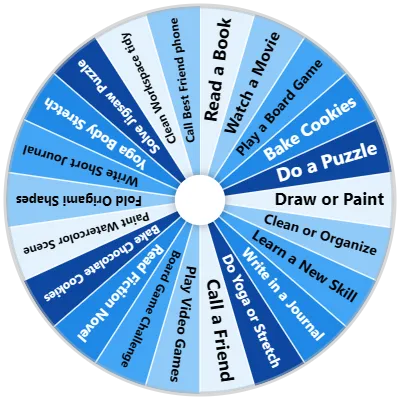 Things to Do Indoors Spinner