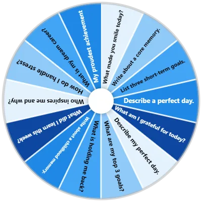 Journaling Prompt Spinner