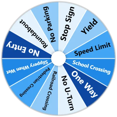 Common Road Signs Spinner