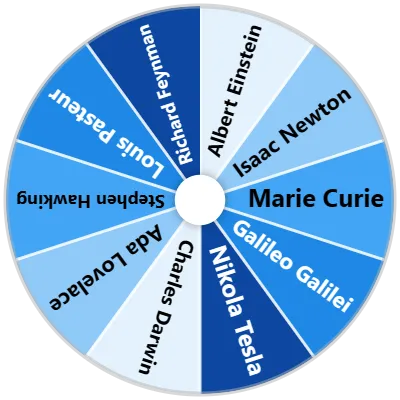 Famous Scientists Spinner