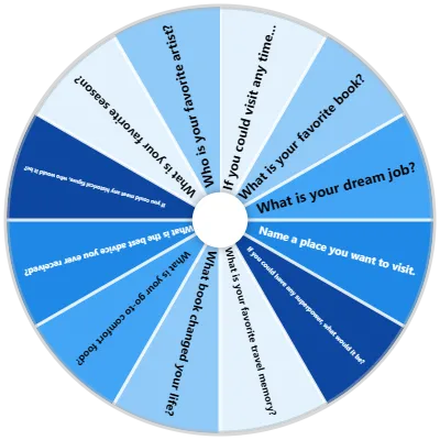 Conversation Starter Spinner
